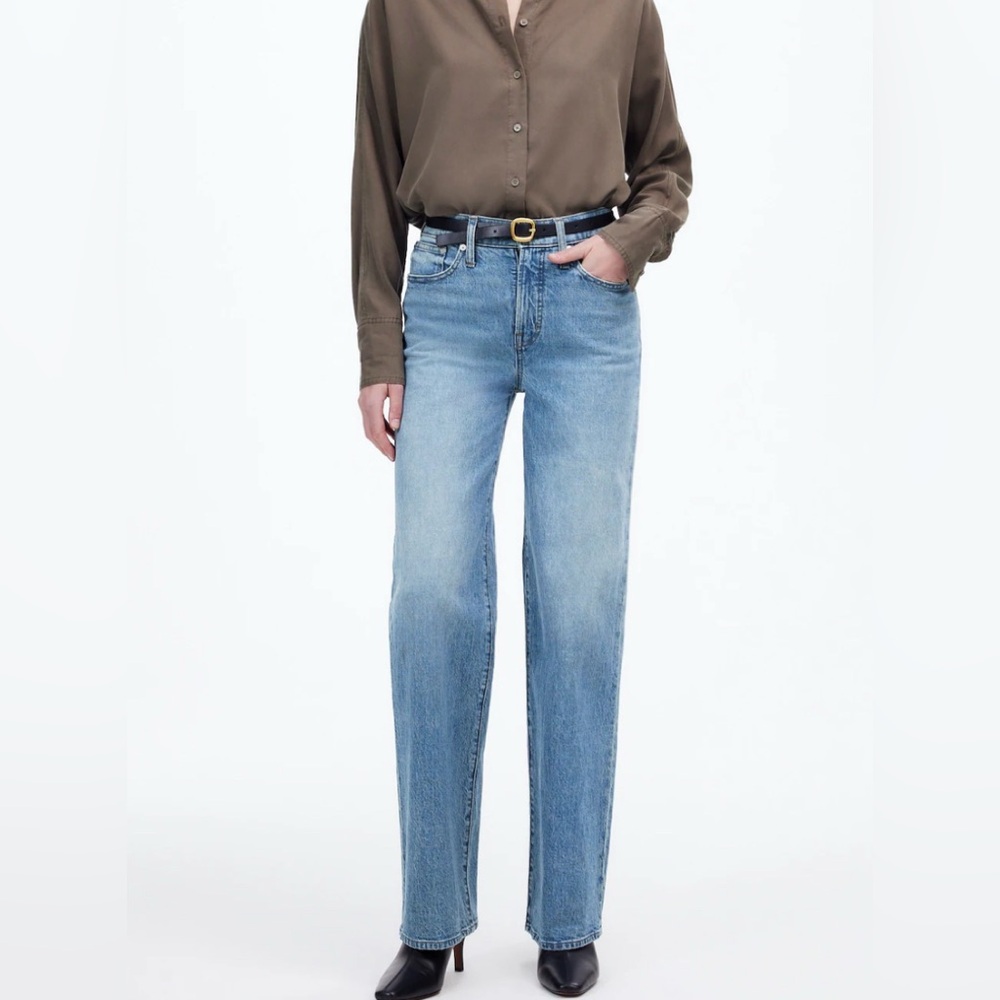 Madewell The Perfect Vintage Straight-Leg Jeans in Encro Size 30 Light Wash